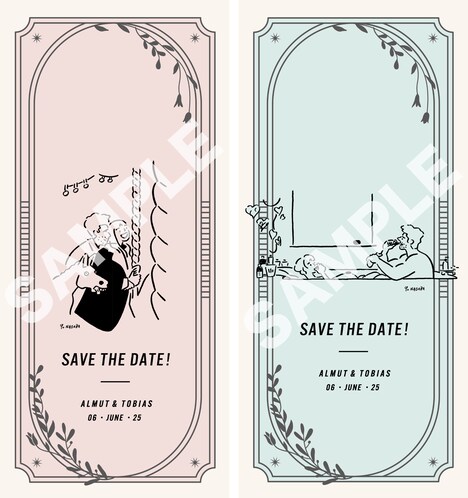 「We Live in Time この時を生きて」前売特典となるインビテーション壁紙のビジュアル