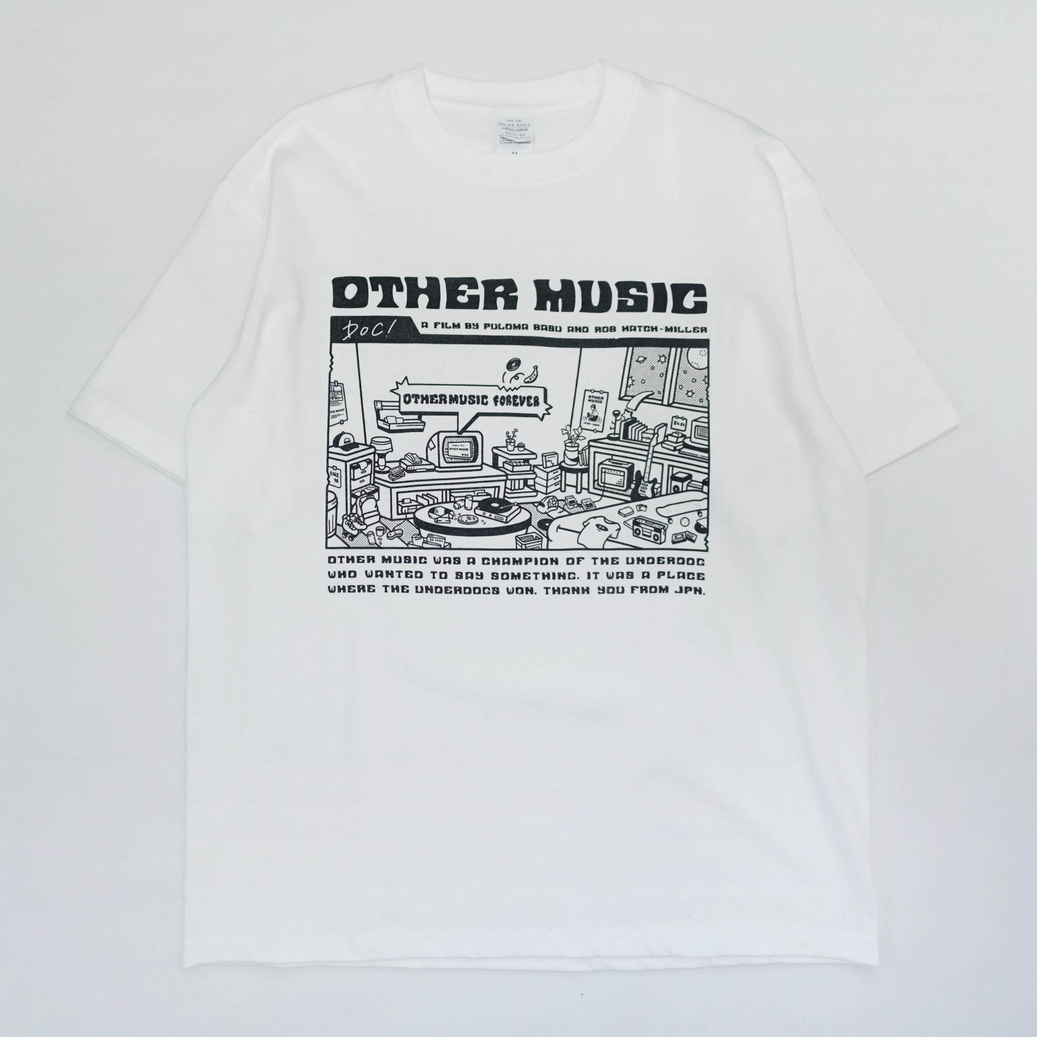 「アザー・ミュージック」のオリジナルTシャツ