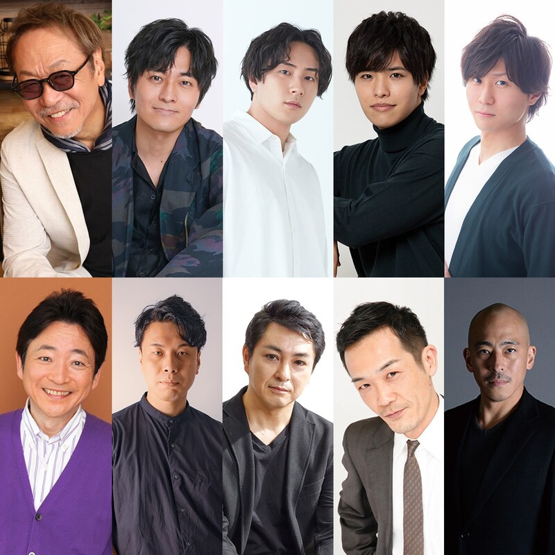 上段左から堀内賢雄、小林親弘、鈴木崚汰、石谷春貴、星野佑典、下段左から水島裕、赤坂柾之、三上哲、金馬貴之、松本こうせい