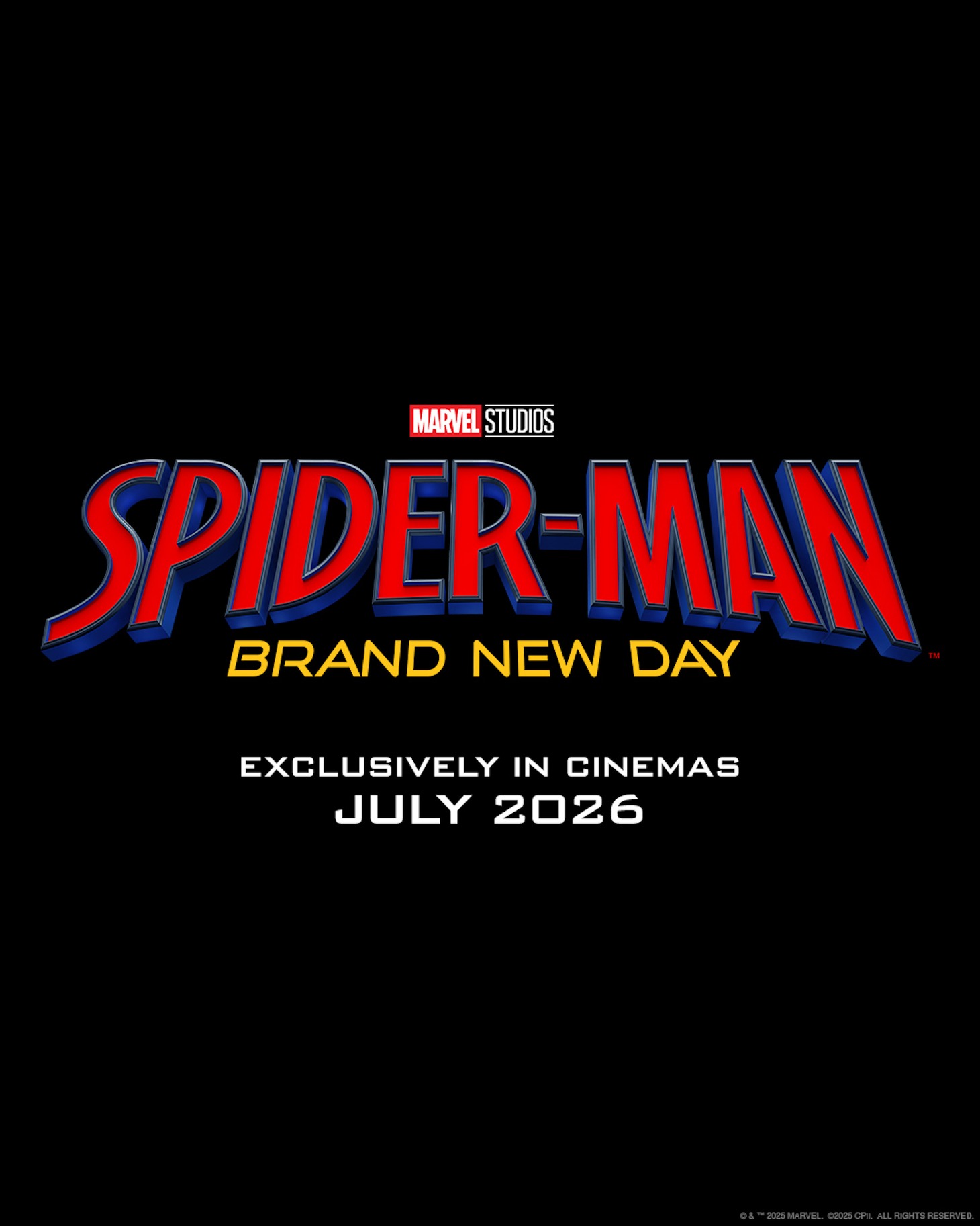 「スパイダーマン：ブランド・ニュー・デイ」原題ロゴ