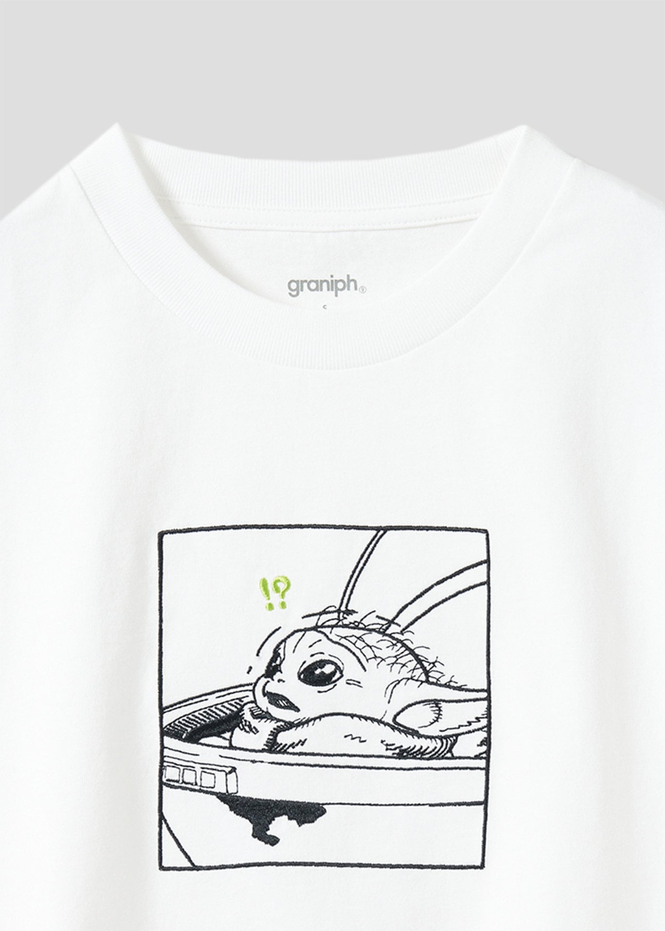 マンダロリアン」×グラニフの新商品発売、グローグーを刺繍したTシャツ