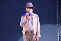 「秘密戦隊ゴレンジャー」シークレットプレミアムイベントより、アオレンジャー / 新命明役の宮内洋