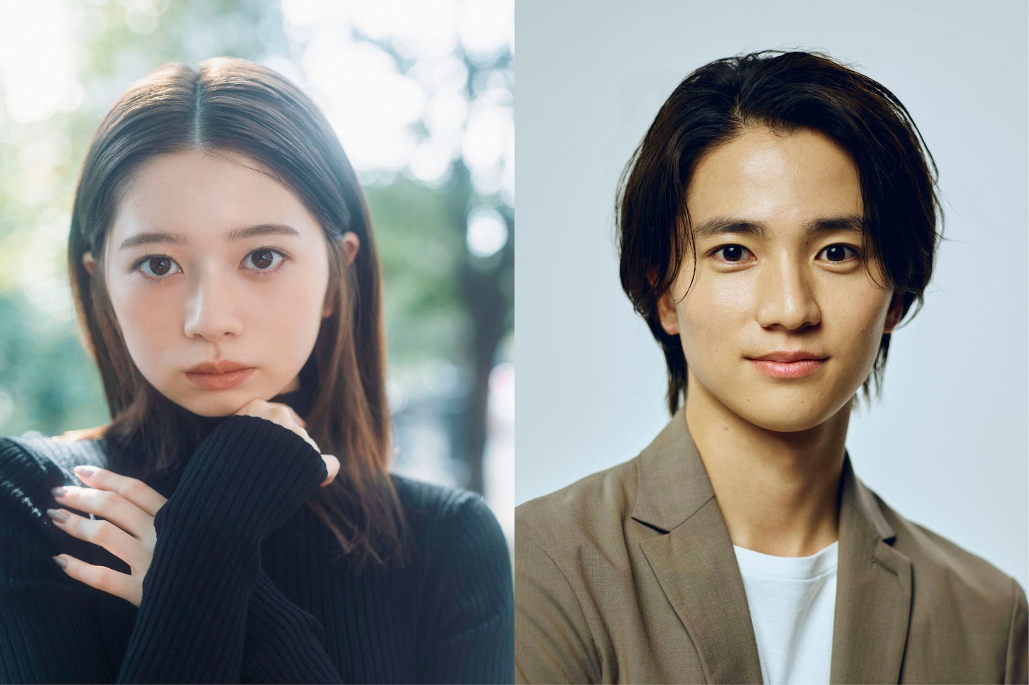 実写映画「モブ子の恋」で主演を務める（左から）桜田ひよりと木戸大聖