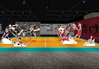 烏野高校・音駒高校両選手のスタンディエリア（イメージ）