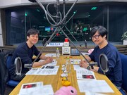 「コジ10 小島秀夫の『最高の10時にしよう』」収録の様子。左から西島秀俊、小島秀夫