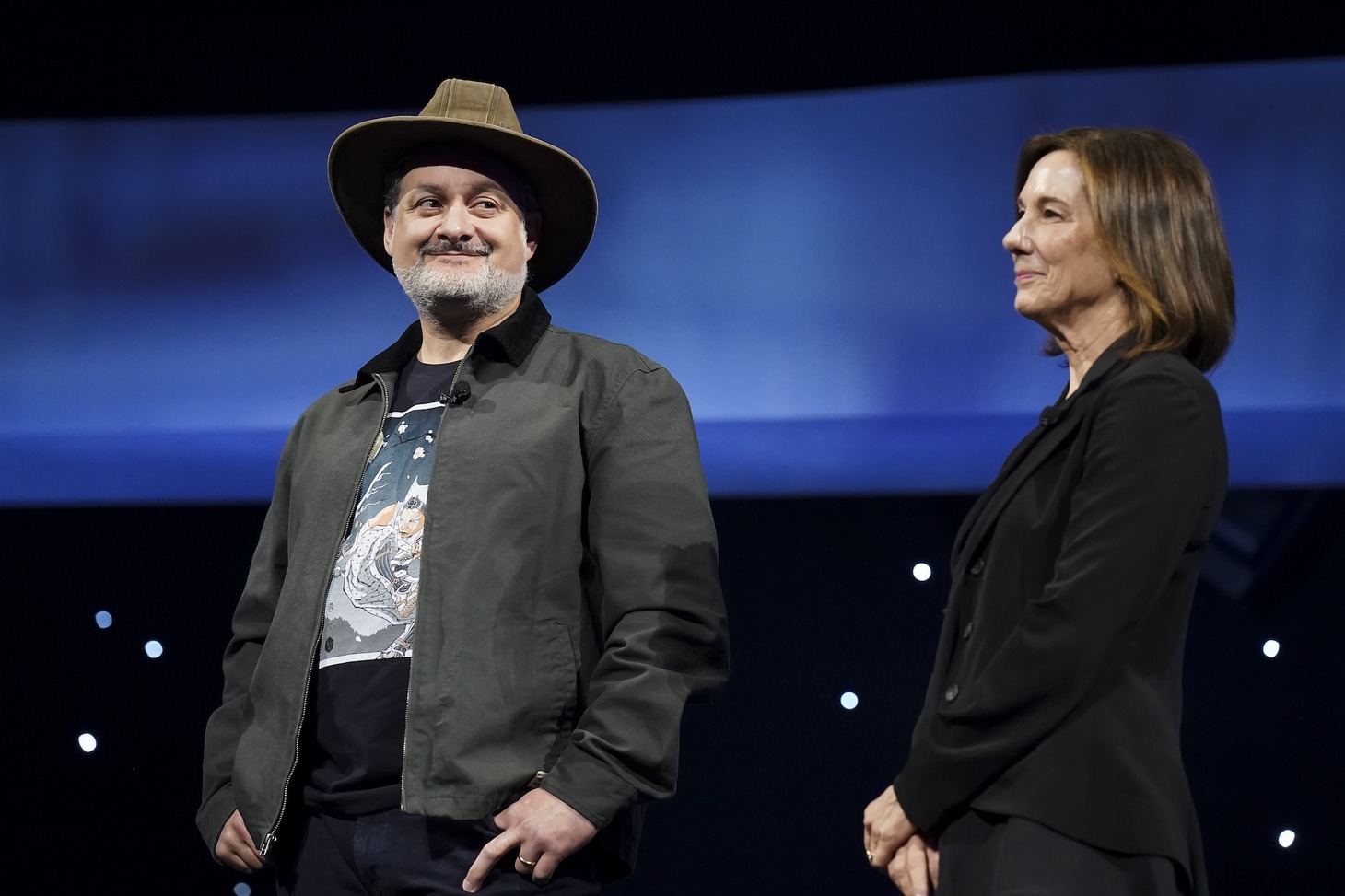 左からデイヴ・フィローニ、キャスリーン・ケネディ