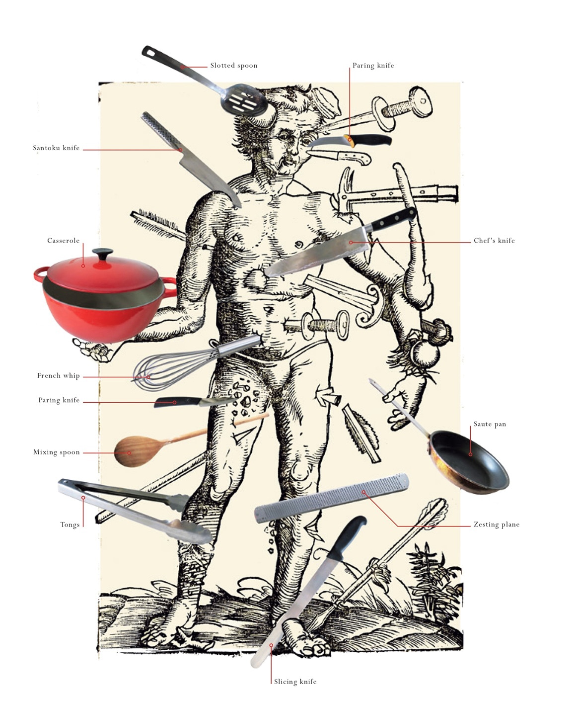 「HANNIBAL/ハンニバル」中面より、レクター博士の調理道具