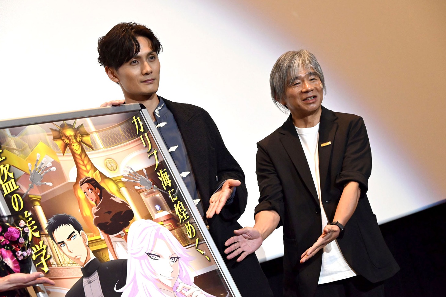 左から加藤和樹、はやみねかおる