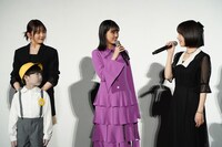 映画「見える子ちゃん」完成披露試写会の様子