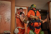 「消防士 2001年、闘いの真実」場面写真