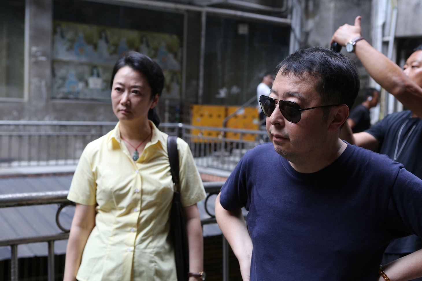 左からチャオ・タオ（趙濤）、ジャ・ジャンクー（賈樟柯）