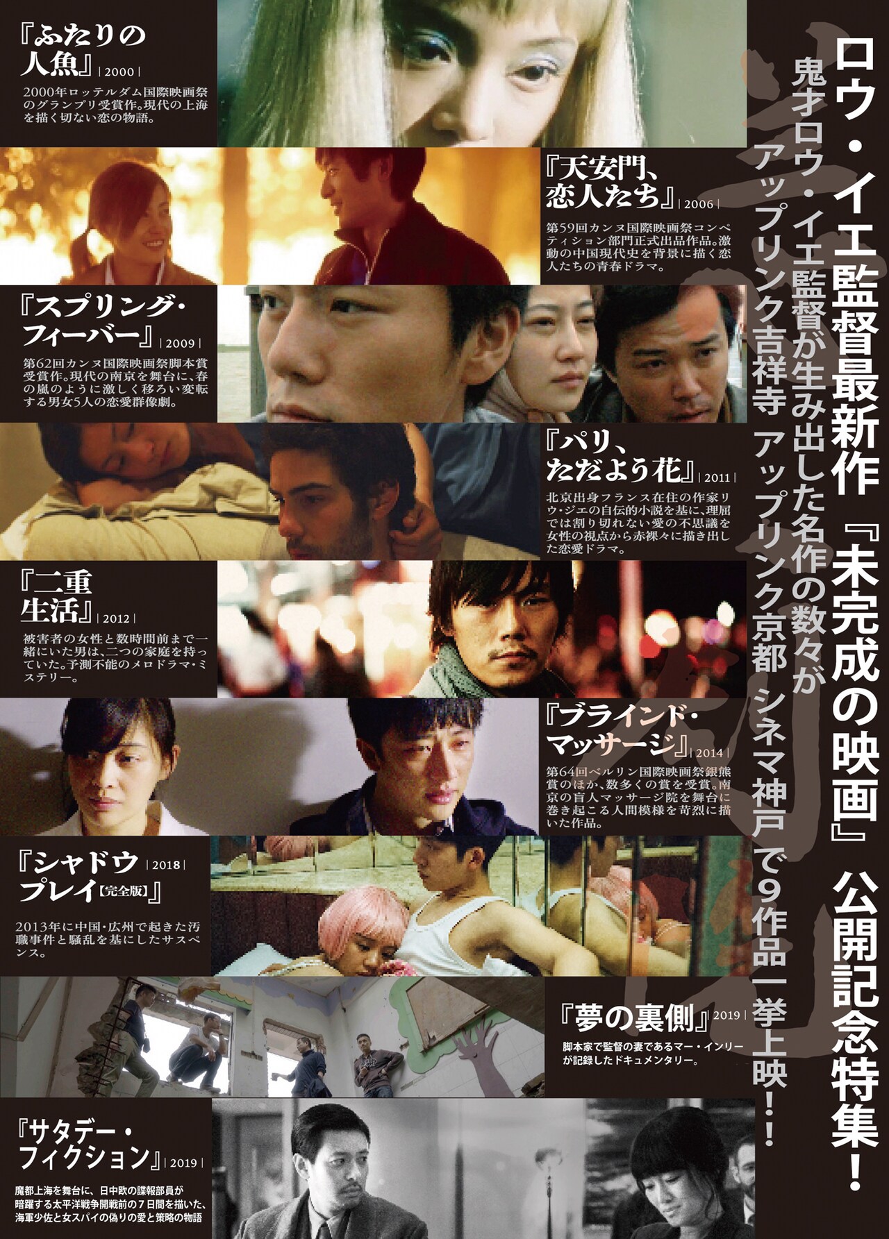 ロウ・イエ監督　中国映画　天安門、恋人たち　B2サイズポスター Amazon.co.jp: 天安門、恋人たち [DVD] : ロウ・イエ: DVD