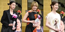 第33回橋田賞・橋田新人賞の受賞者。左から河合優実、奈緒、松本若菜