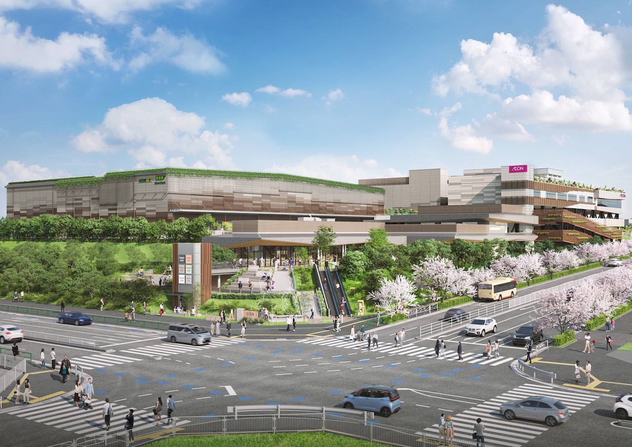 「イオンモール八王子インターチェンジ北（仮称）」A街区の外観イメージ