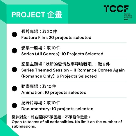 「2025 TCCF クリエイティブコンテンツフェスタ（Taiwan Creative Content Fest）」PITCHING関連情報