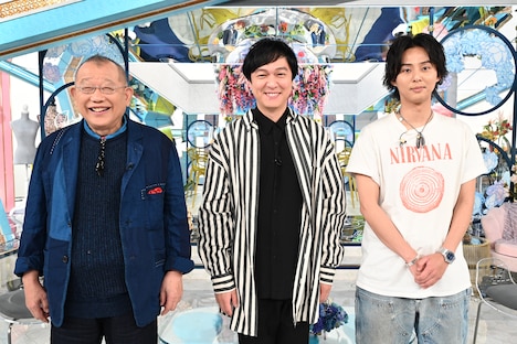 「A-Studio+」より、左から笑福亭鶴瓶、丸山隆平、藤ヶ谷太輔