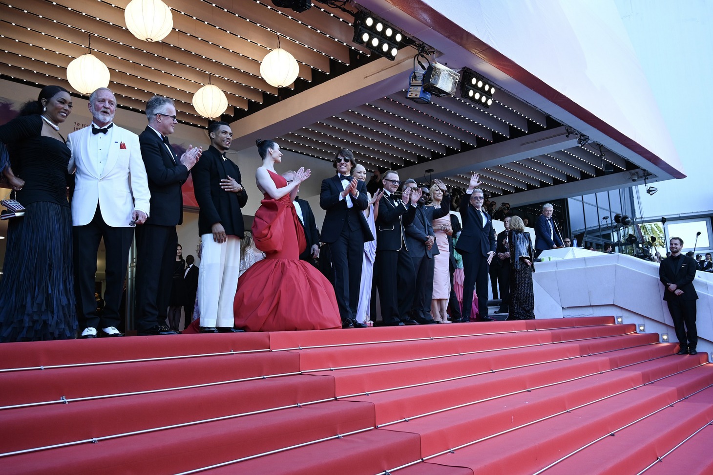 第78回カンヌ国際映画祭レッドカーペットの様子