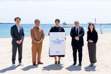 左からIMAGICA GROUP 代表取締役社長・長瀬俊二郎、是枝裕和、土川はな、市山尚三、坂野ゆか