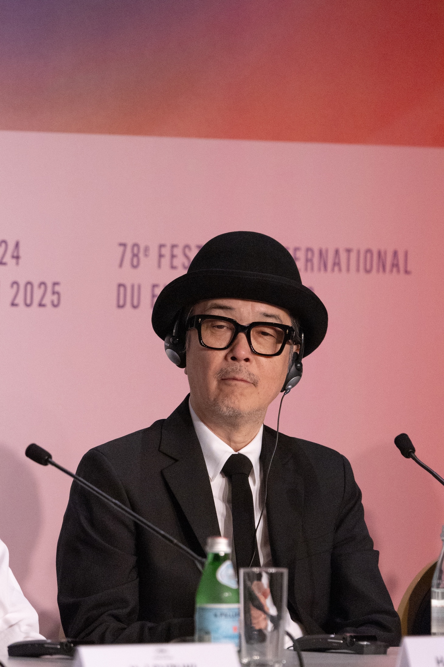 第78回カンヌ国際映画祭の公式記者会見に出席した、映画「ルノワール」のキャスト、リリー・フランキー ©Kazuko WAKAYAMA