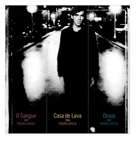 入場者特典の紙しおりイメージ。3つ集めると若き日のペドロ・コスタの姿が現れる