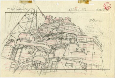 「火垂るの墓」より、重巡洋艦戦艦摩耶のレイアウト ©︎ 野坂昭如／新潮社,1988