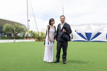 左から齊藤京子、深田晃司 ©Kazuko Wakayama