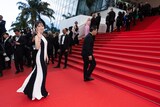 映画「恋愛裁判」で、第78回カンヌ国際映画祭レッドカーペットに登場した齊藤京子 ©KAZUKO WAKAYAMA
