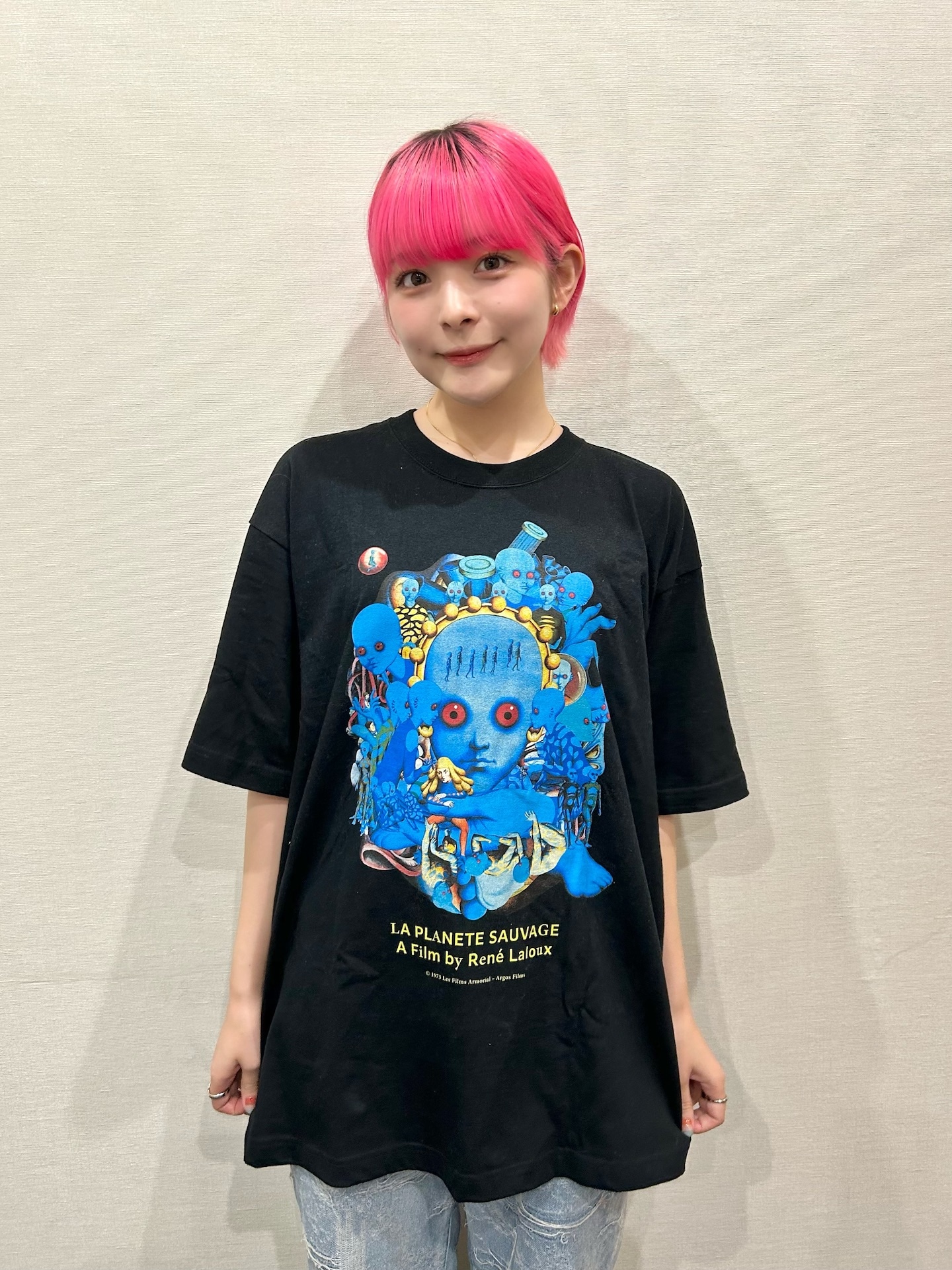 「ファンタスティック・プラネット」オリジナルTシャツ（Q-TAデザイン）のイメージ（税込価格7700円 / S・M・L・XL）