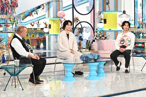 「A-Studio+」より、左から笑福亭鶴瓶、奥平大兼、藤ヶ谷太輔