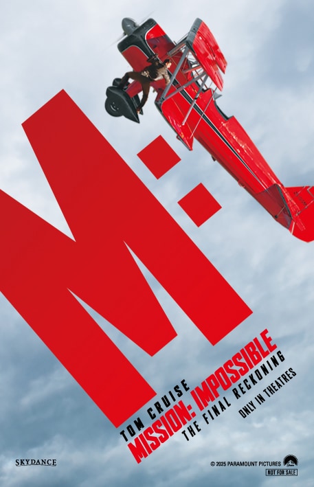 5月30日より入場者特典として配布される【M:I】特別ビジュアルステッカー