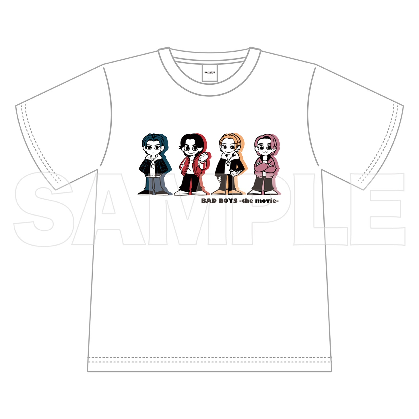 「BADBOYS -THE MOVIE-」イラストTシャツ（税込4400円）