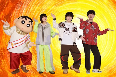 左からしんのすけ、Saucy Dog