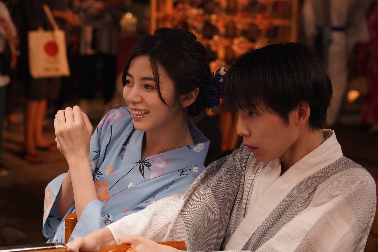 「リライト」より、池田エライザ演じる美雪（左）と、阿達慶演じる保彦（右）