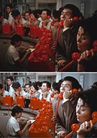 「青空娘」場面写真（上段）と「青空娘 4K版」場面写真 （下段） ©KADOKAWA1957