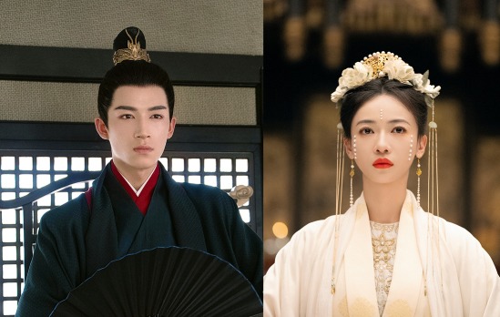 左からワン・シンユエ（王星越）演じる蕭蘅、ウー・ジンイエン（呉謹言）演じる薛芳菲