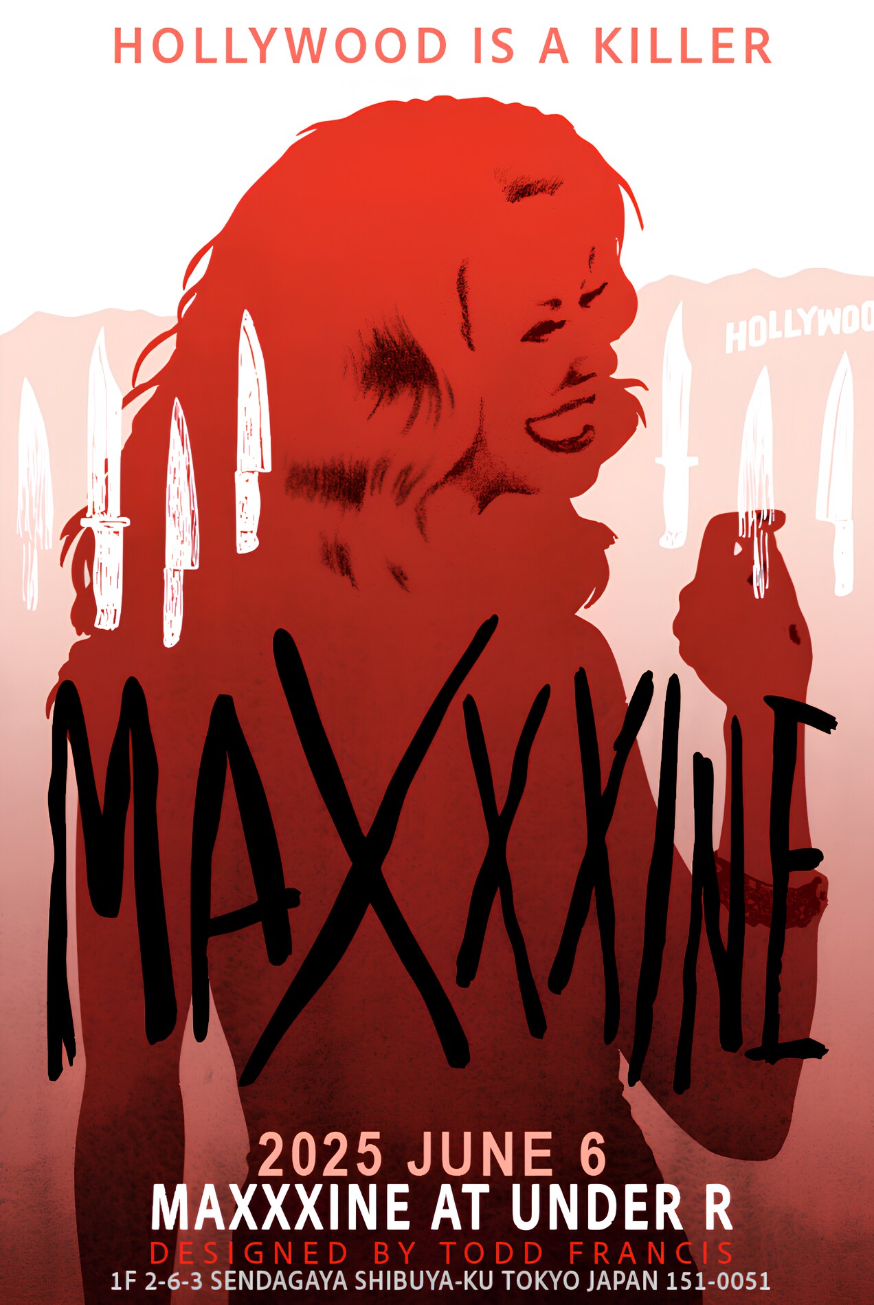 MaXXXine マキシーン」Tシャツやキャップ並ぶ、A24の