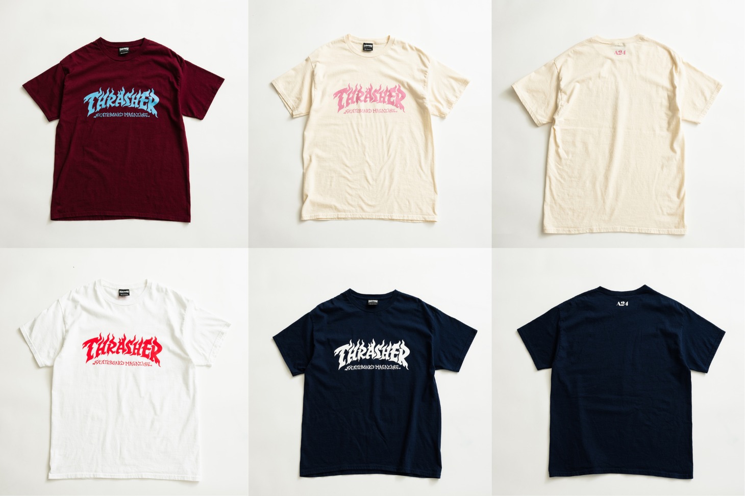 A24×THRASHER Tee（税込各9900円）