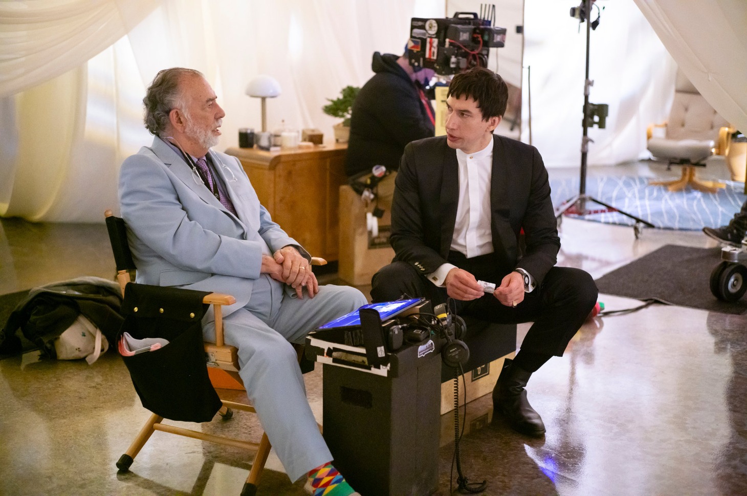 フランシス・フォード・コッポラ（左）とアダム・ドライバー（右）