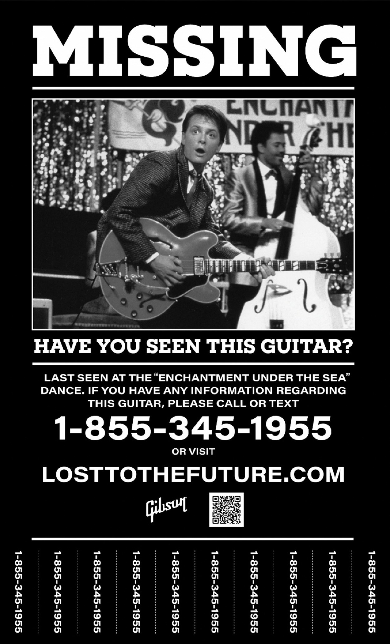 「ギブソンES-345」捜索プロジェクトの告知ビジュアル