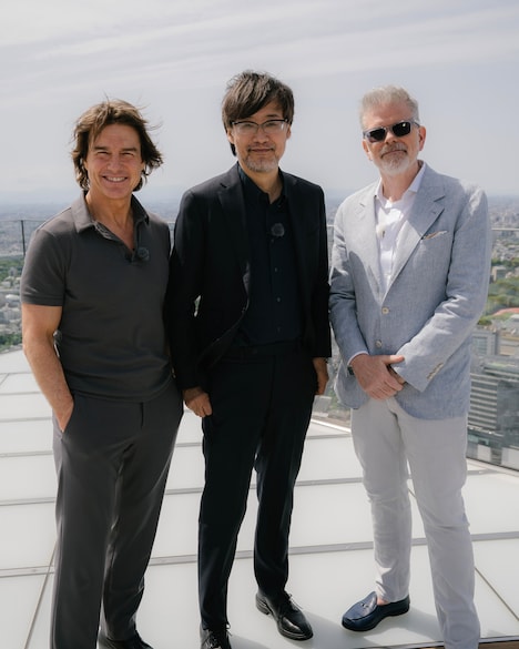 左からトム・クルーズ、山崎貴、クリストファー・マッカリー