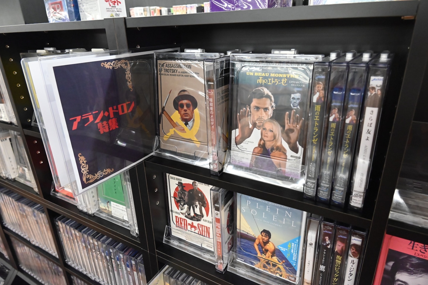 ディスクユニオン吉祥寺店で販売されている、アラン・ドロン関連のソフト