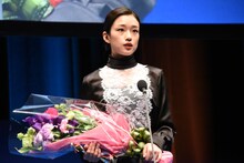 第34回日本映画批評家大賞の授賞式より、河合優実