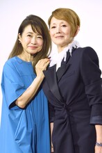プレミアムドラマ「照子と瑠衣」会見の様子。左から風吹ジュン、夏木マリ