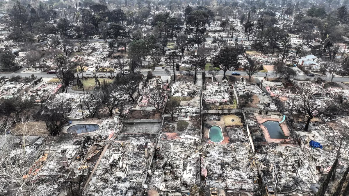 米ロサンゼルス山火事被害の様子