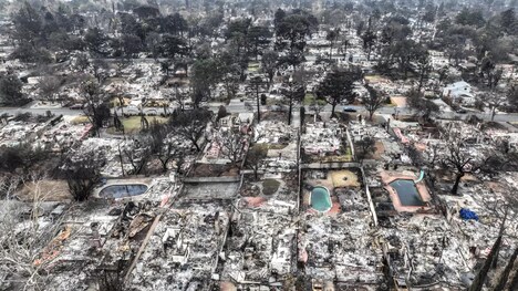 米ロサンゼルス山火事被害の様子