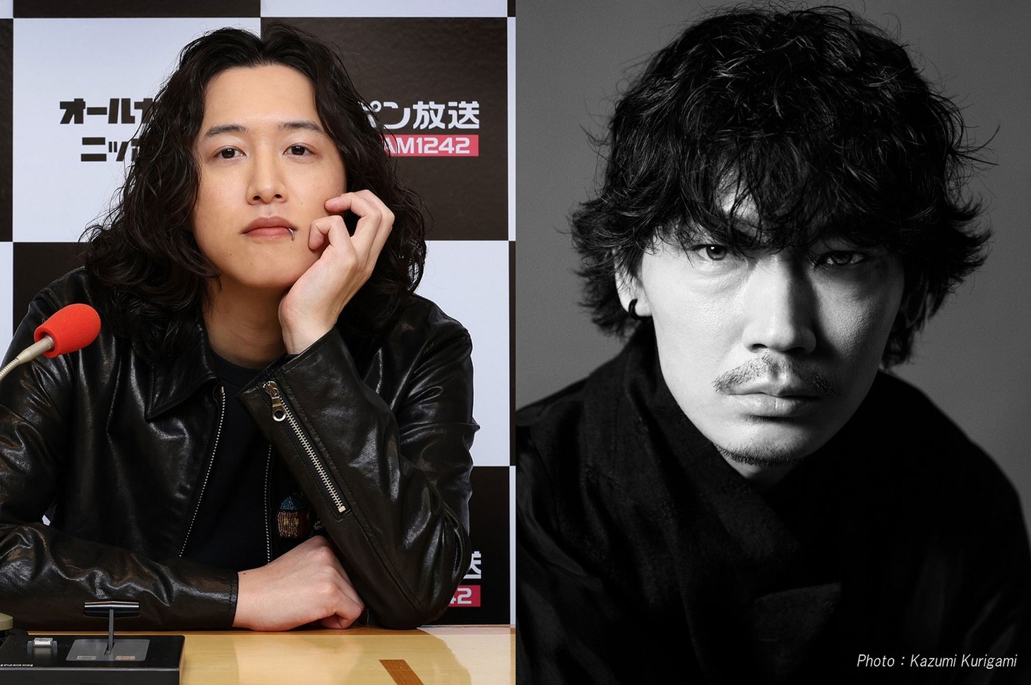 左からキタニタツヤ、綾野剛