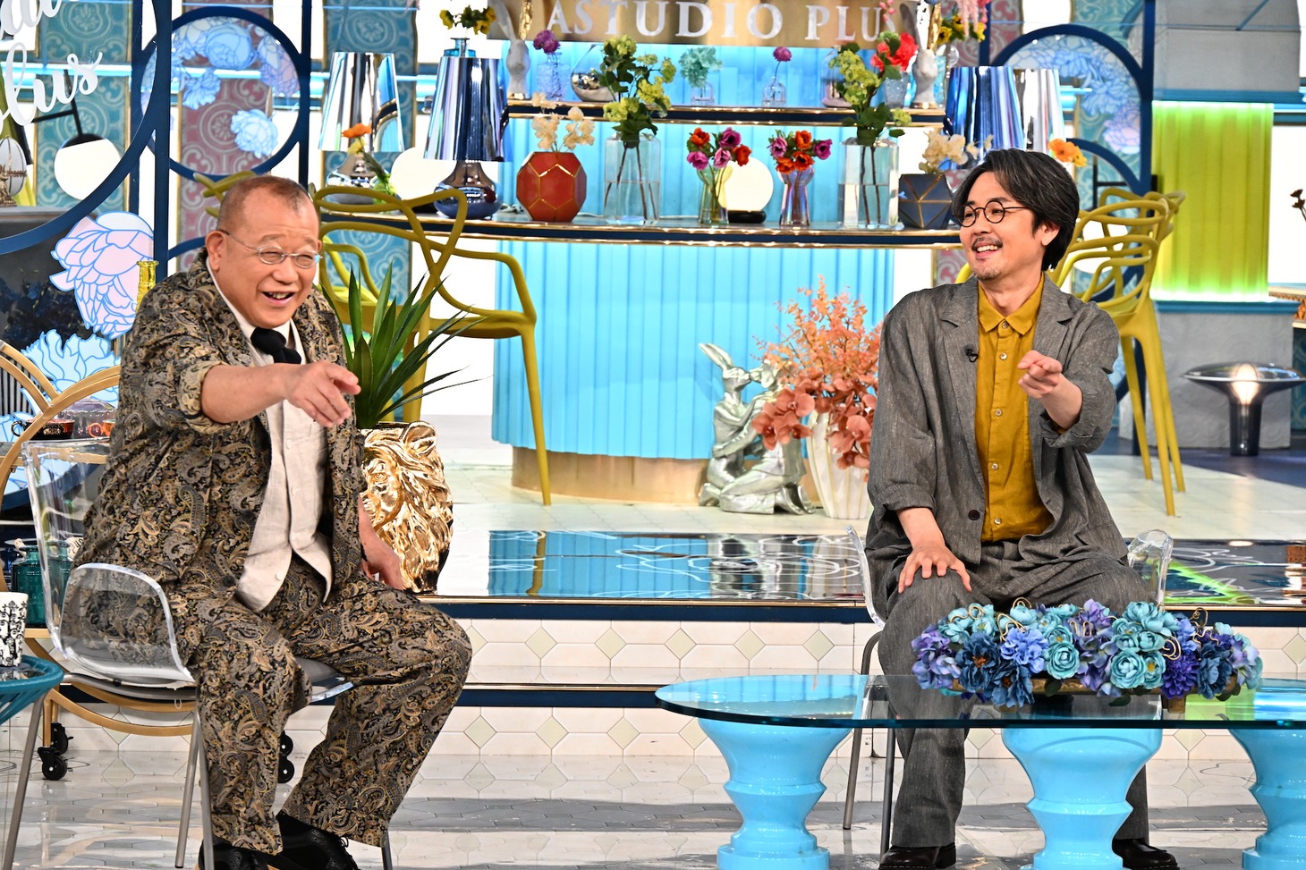 「A-Studio+」6月13日放送回より、左から笑福亭鶴瓶、岡部たかし