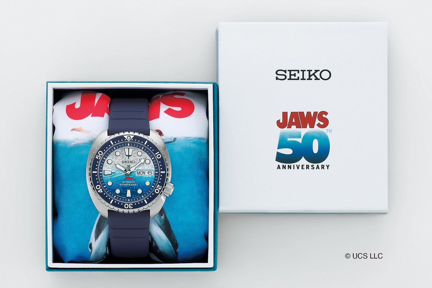 スペシャルボックスに入った＜セイコー プロスペックス＞JAWS 50周年記念 限定モデル