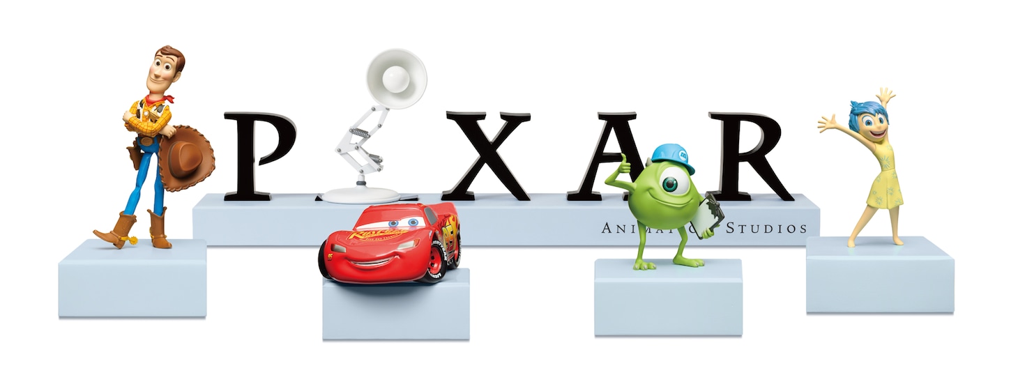 「Happyくじ / PIXAR 2025」A賞の「ピクサーキャラクターズ＆ピクサーロゴ フィギュアセット」（全1種）