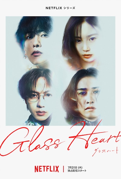 Netflixシリーズ「グラスハート」アルバムジャケ写風アート